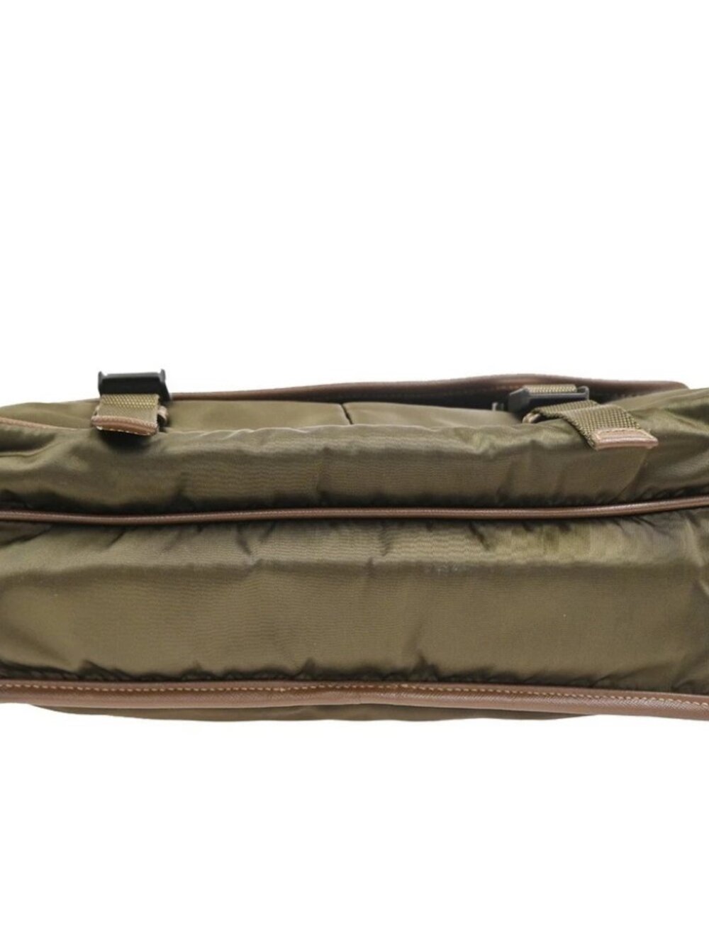 PRADA MILANO Tessuto Messenger Shoulder Bag Nylon Leather Italy Khaki 32CA854 - Picture 6 of 14